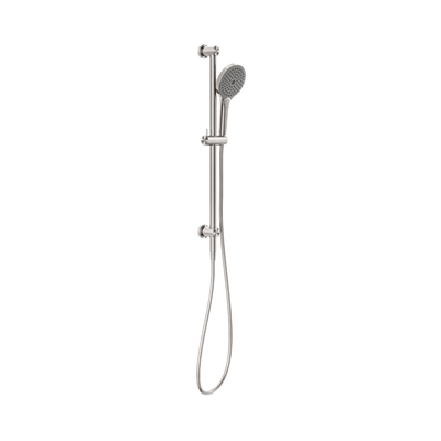 Nero Mecca Shower Rail With Air Shower II Brushed Nickel