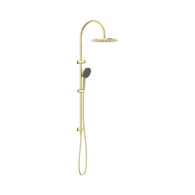 Nero Mecca Twin Shower With Air Shower II Brushed Gold