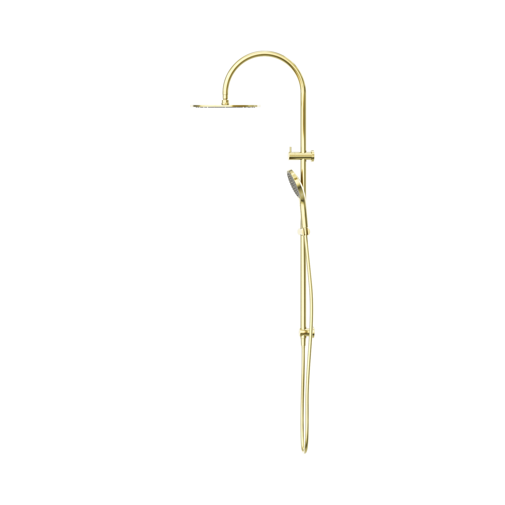 Nero Mecca Twin Shower With Air Shower II Brushed Gold
