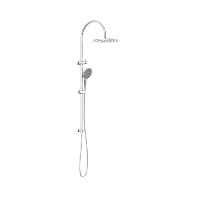 Nero Mecca Twin Shower With Air Shower II Brushed Nickel
