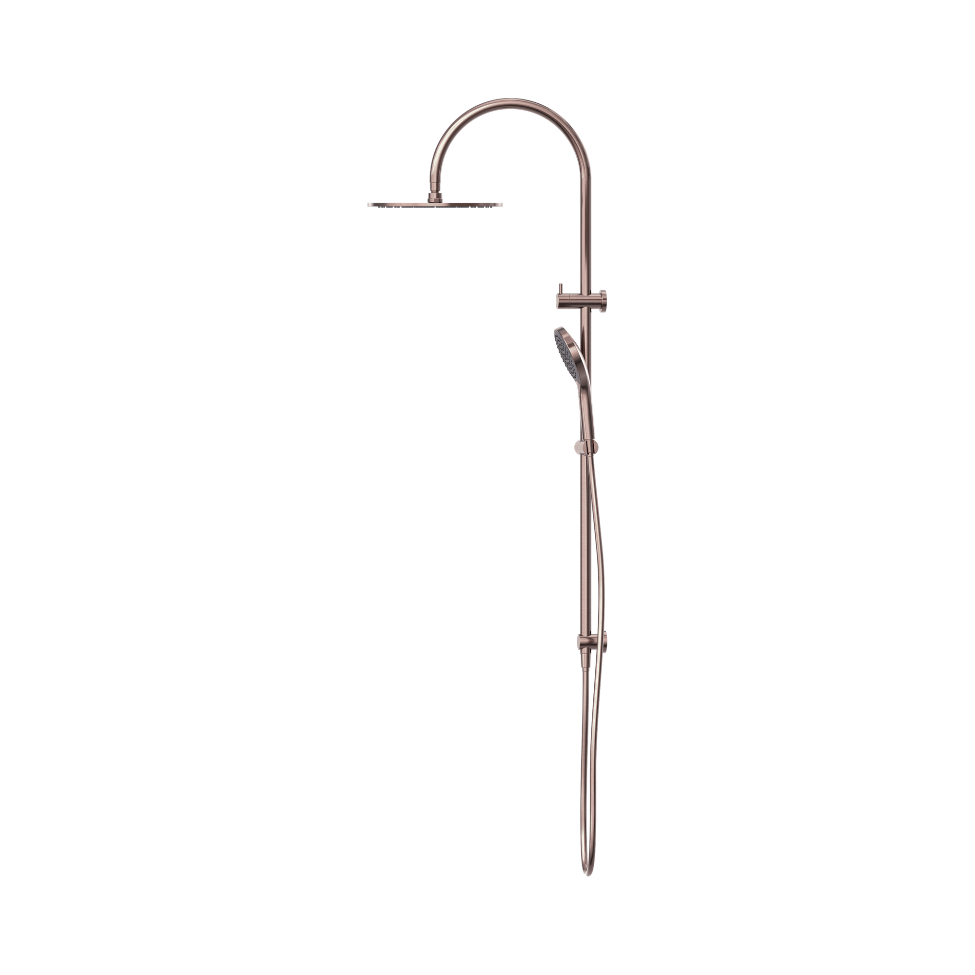 Nero Mecca Twin Shower With Air Shower II Brushed Bronze
