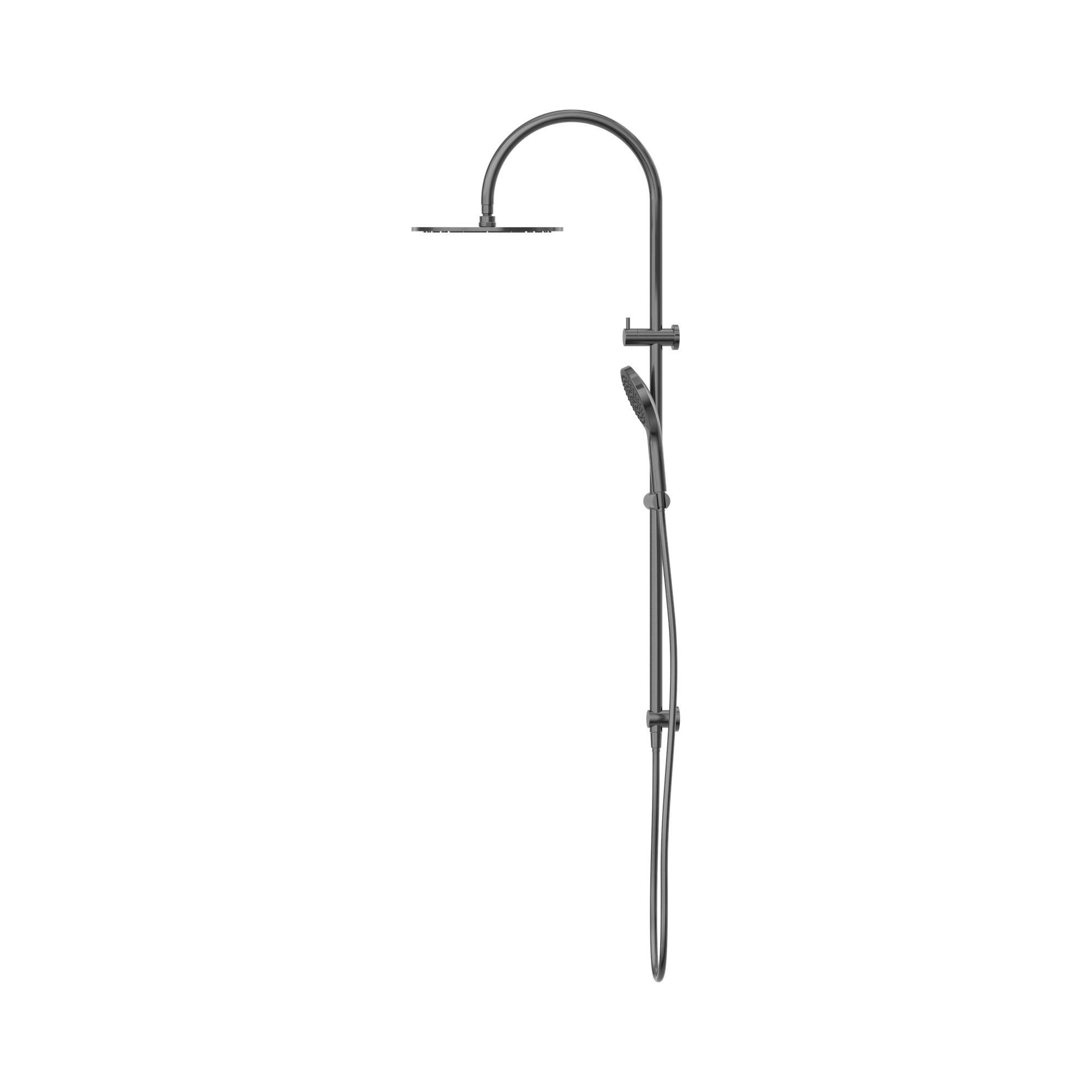 Nero Mecca Twin Shower With Air Shower II Gun Metal