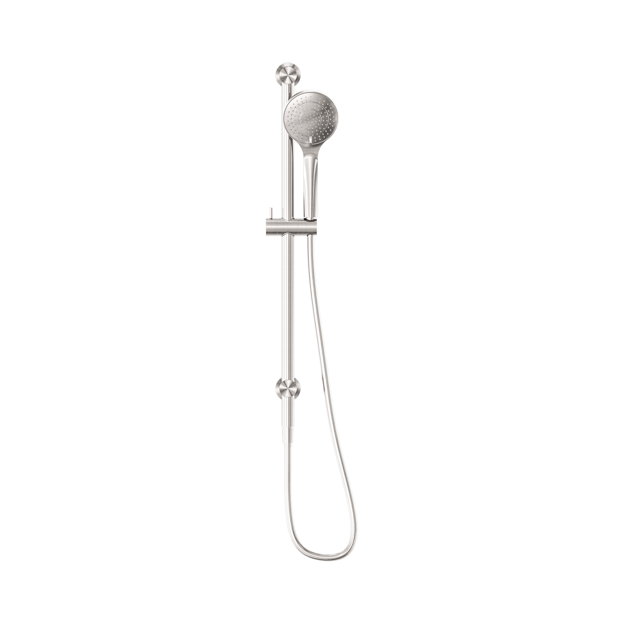 Nero Mecca Shower Rail With Air Shower Brushed Nickel