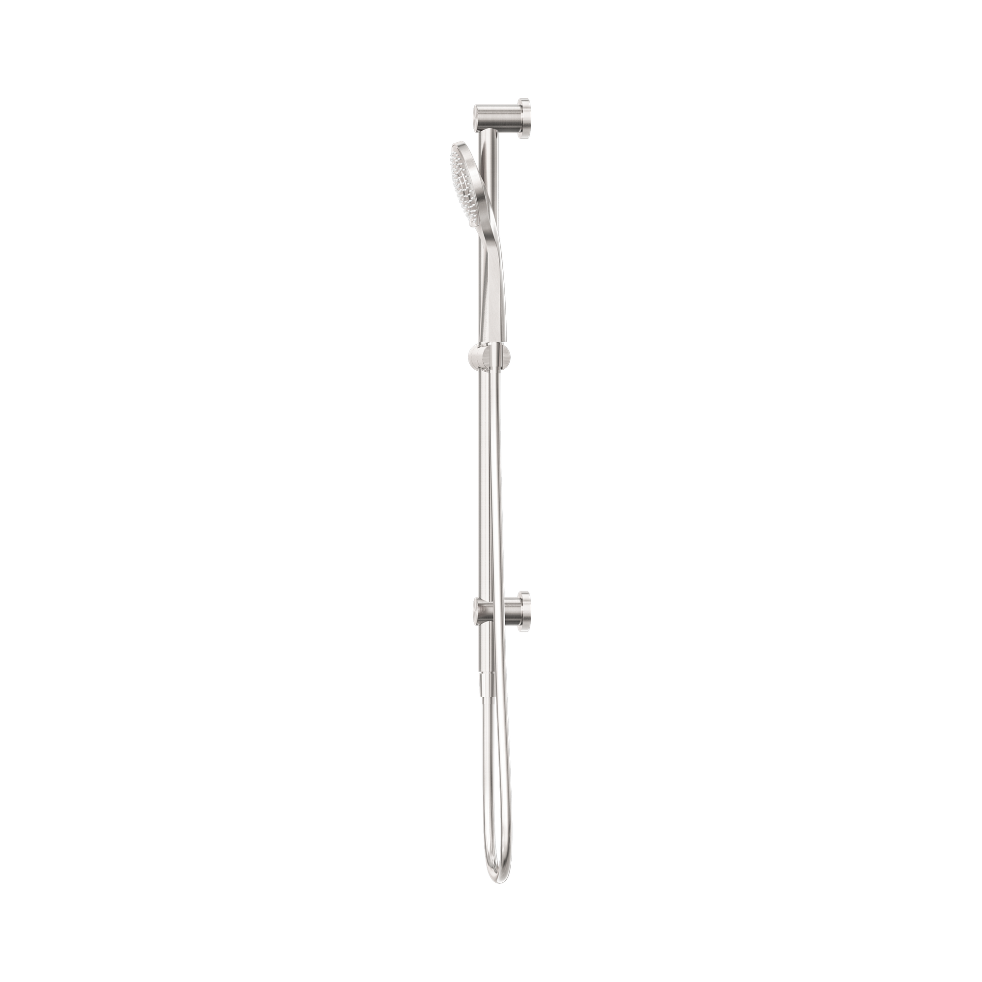 Nero Mecca Shower Rail With Air Shower Brushed Nickel
