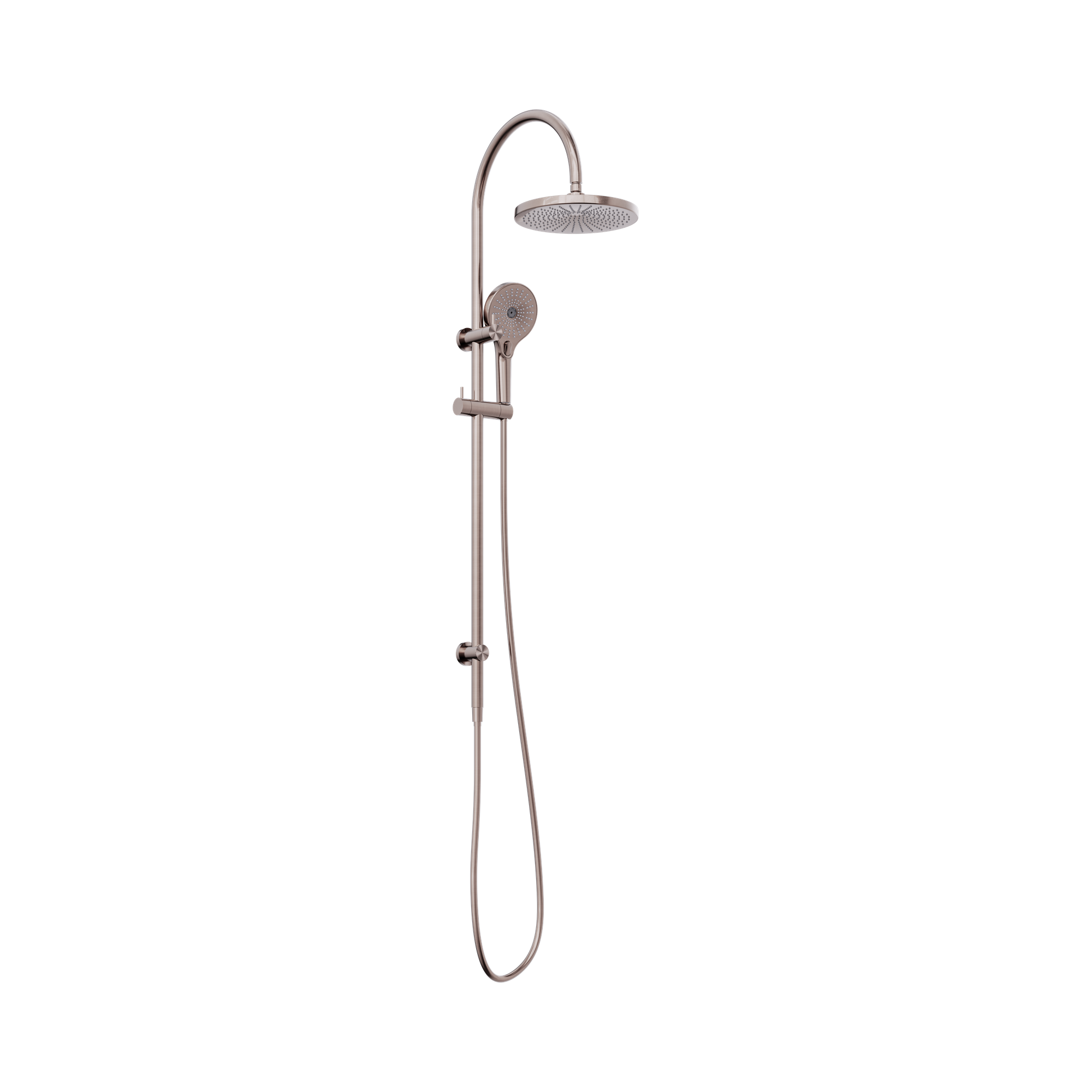 Nero Mecca Twin Shower Brushed Bronze