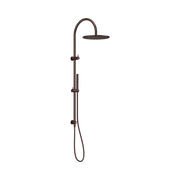 Mecca Twin Shower With Slim Hand Shower Rome Bronze