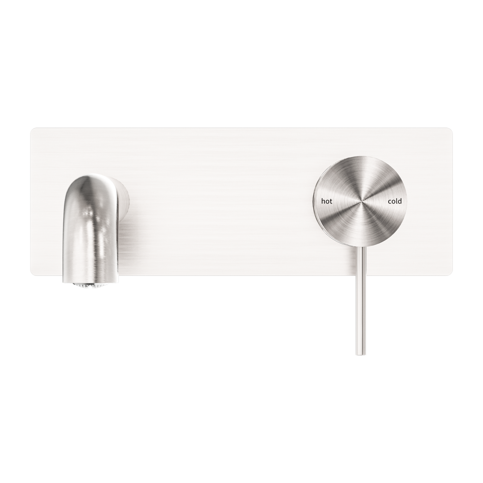 Mecca Wall Basin/Bath Mixer Brushed Nickel