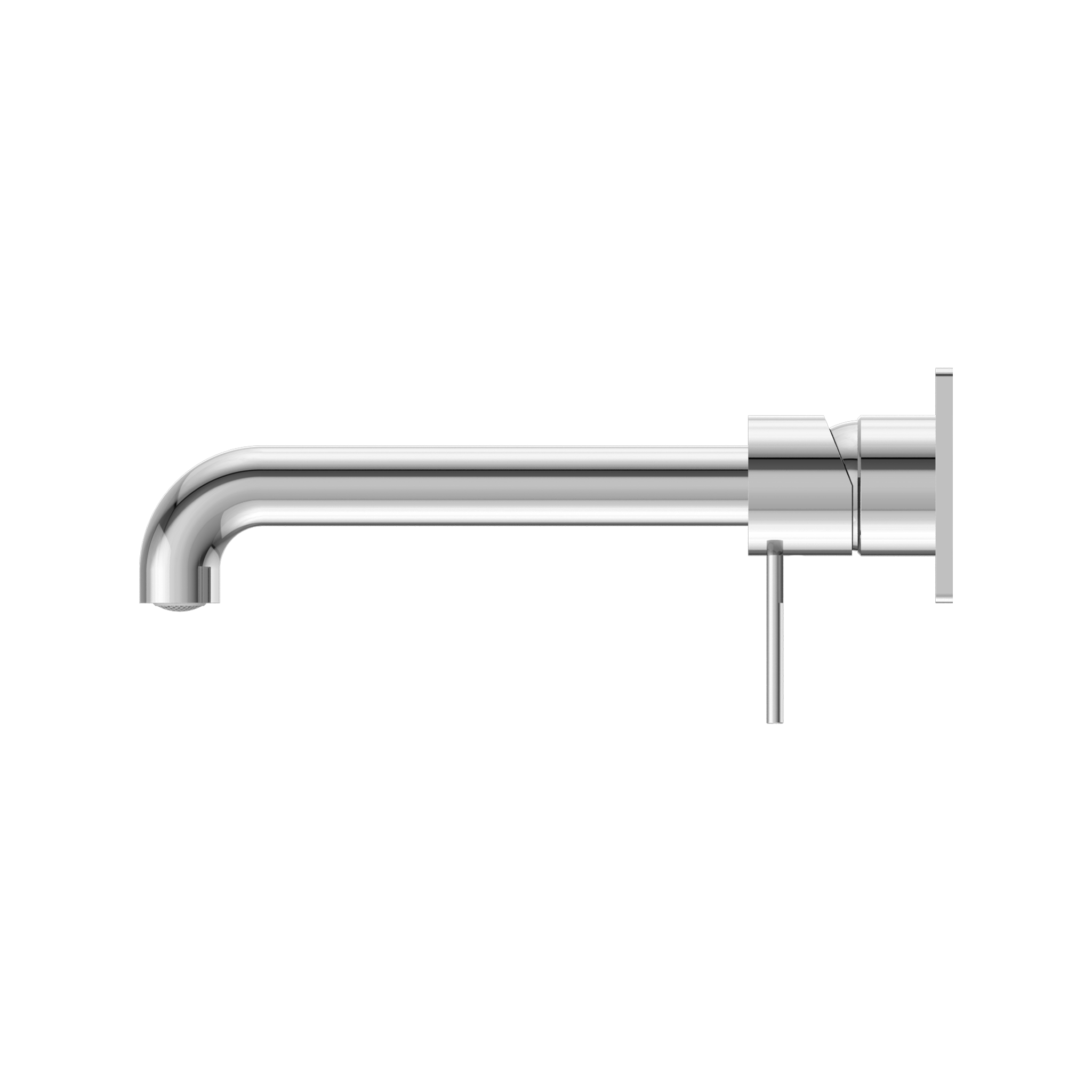 Nero Mecca Wall Basin/Bath Mixer Chrome