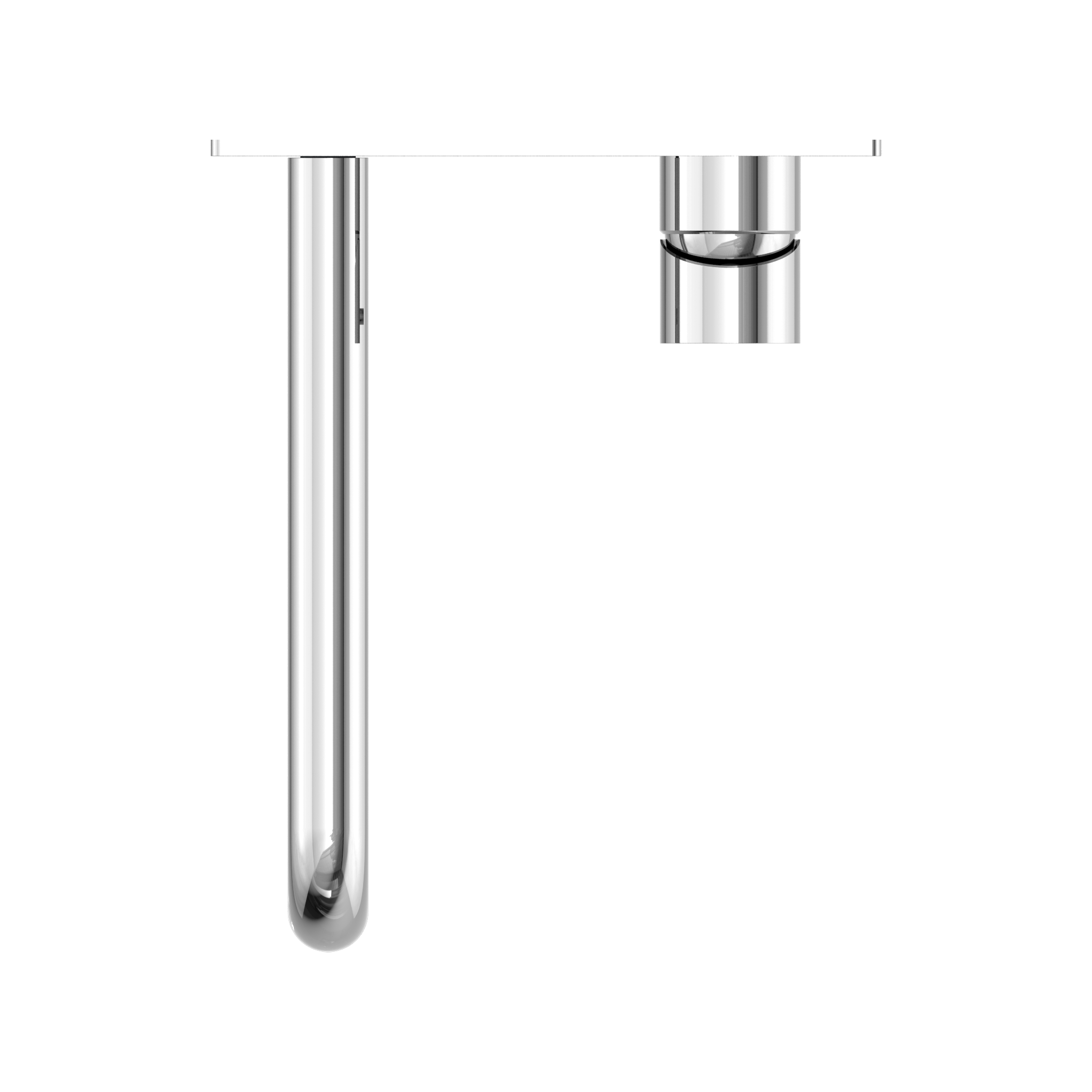 Nero Mecca Wall Basin/Bath Mixer Chrome