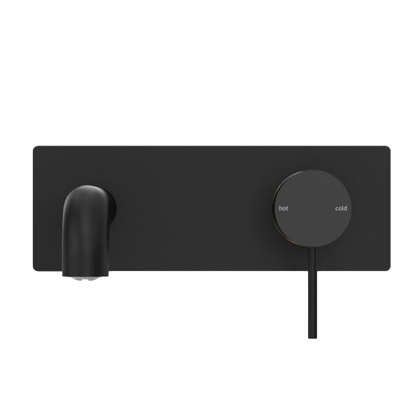 Nero Mecca Wall Basin/Bath Mixer Matte Black