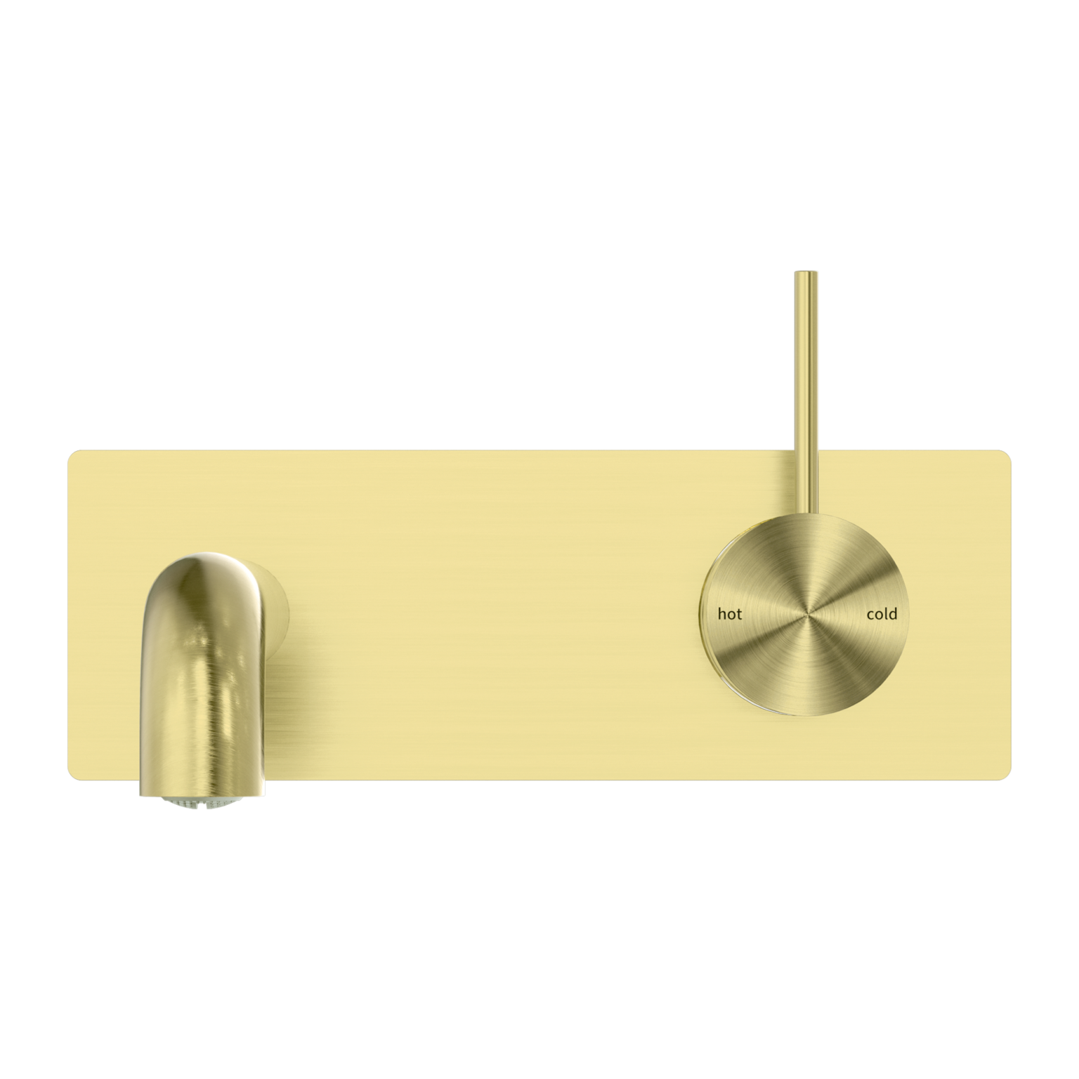 Nero  Mecca Wall Basin/Bath Mixer Handle Up Brushed Gold