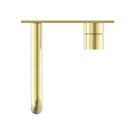 Nero  Mecca Wall Basin/Bath Mixer Handle Up Brushed Gold