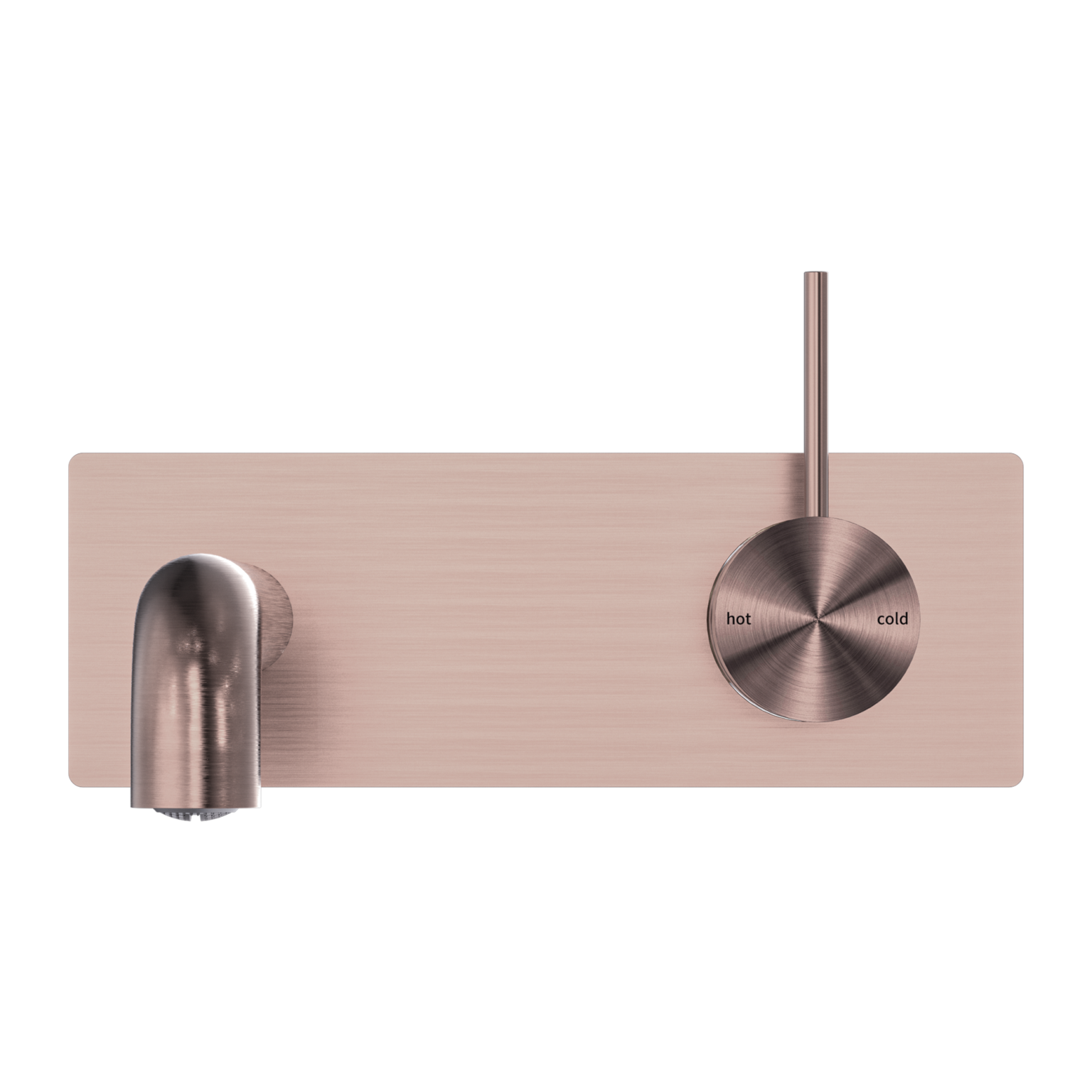 Nero Mecca Wall Basin/Bath Mixer Handle Up Brushed Bronze
