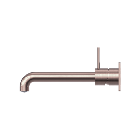 Nero Mecca Wall Basin/Bath Mixer Handle Up Brushed Bronze