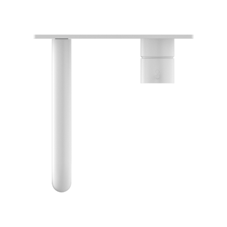 Nero Mecca Wall Basin/Bath Mixer Handle Up Matte White