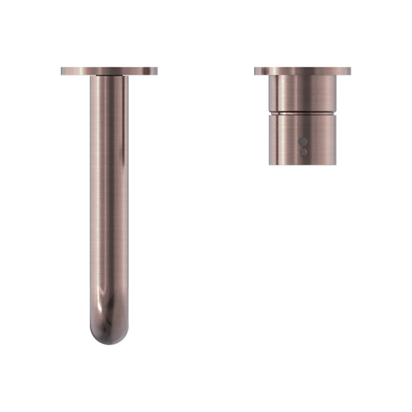Nero Mecca Wall Basin/Bath Mixer Handle Up Brushed Bronze