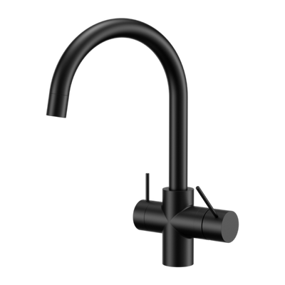 Nero Mecca 3 Way Filtered Mixer Tap Matte Black (NR221907eMB) Black