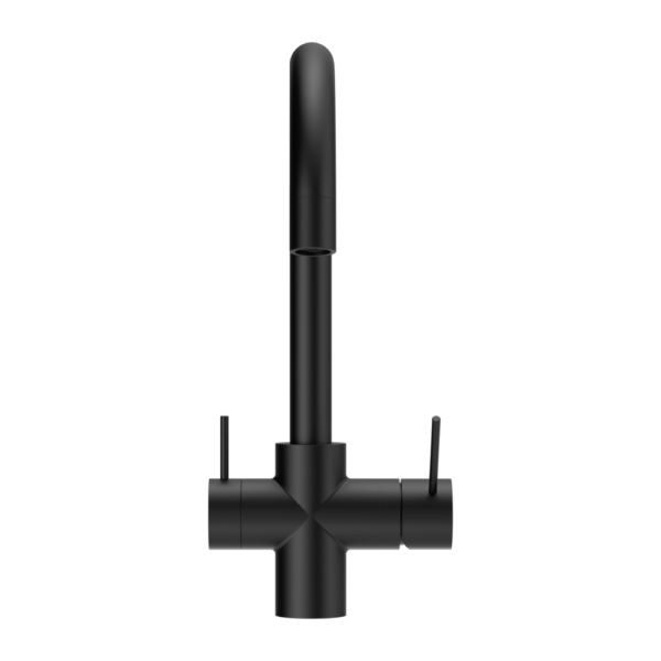 Nero Mecca 3 Way Filtered Mixer Tap Matte Black (NR221907eMB) Black