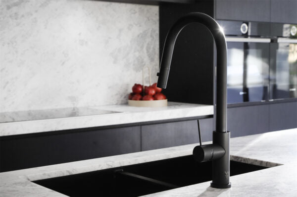 Nero Mecca Kitchen Mixer With Spray Matte Black