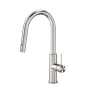Nero Mecca Smart Sensor Pull Out Kitchen Mixer Brushed Nickel