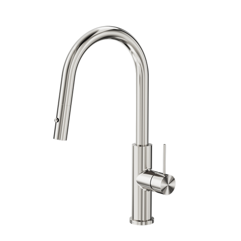 Nero Mecca Smart Sensor Pull Out Kitchen Mixer Brushed Nickel