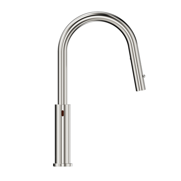 Nero Mecca Smart Sensor Pull Out Kitchen Mixer Brushed Nickel