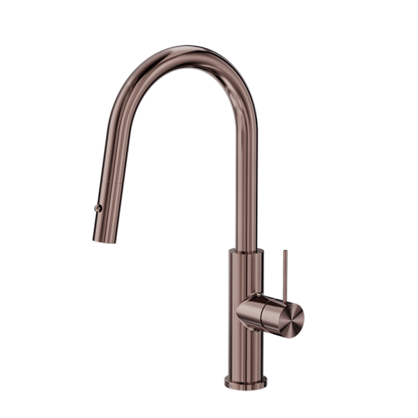 Nero Mecca Smart Sensor Pull Out Kitchen Mixer Brushed Bronze
