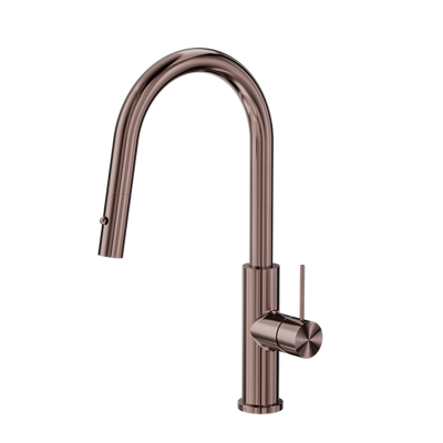 Nero Mecca Smart Sensor Pull Out Kitchen Mixer Brushed Bronze