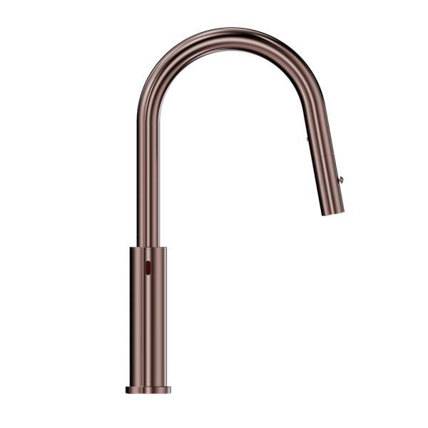 Nero Mecca Smart Sensor Pull Out Kitchen Mixer Brushed Bronze