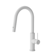 Nero Mecca Smart Sensor Pull Out Kitchen Mixer Matte White