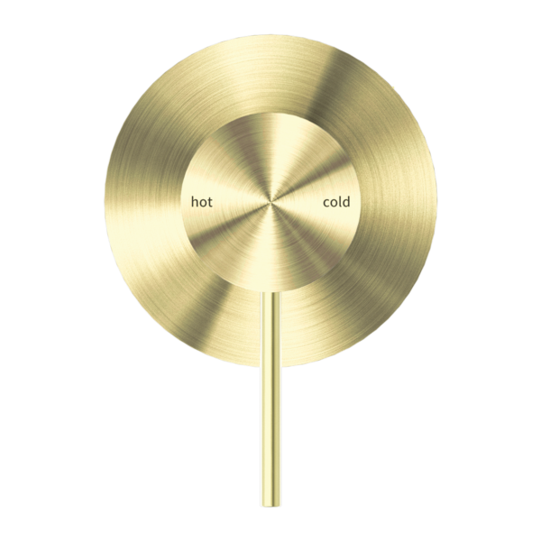 Nero Mecca Shower / Basin Wall Mixer 80mm Plate Brushed Gold