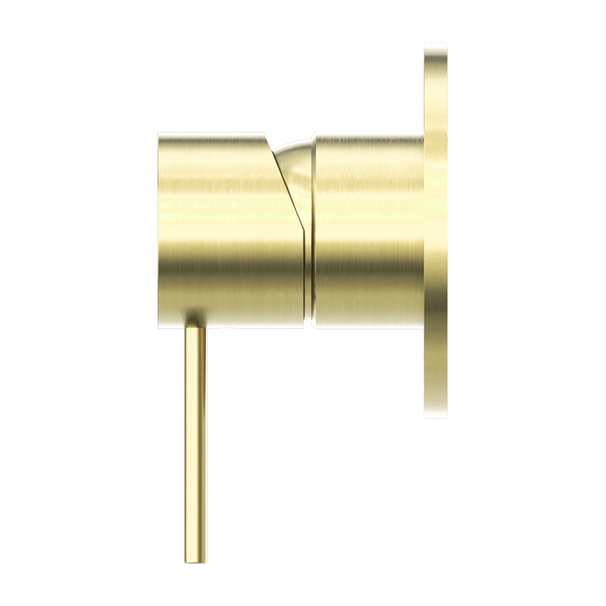 Nero Mecca Shower / Basin Wall Mixer 80mm Plate Brushed Gold