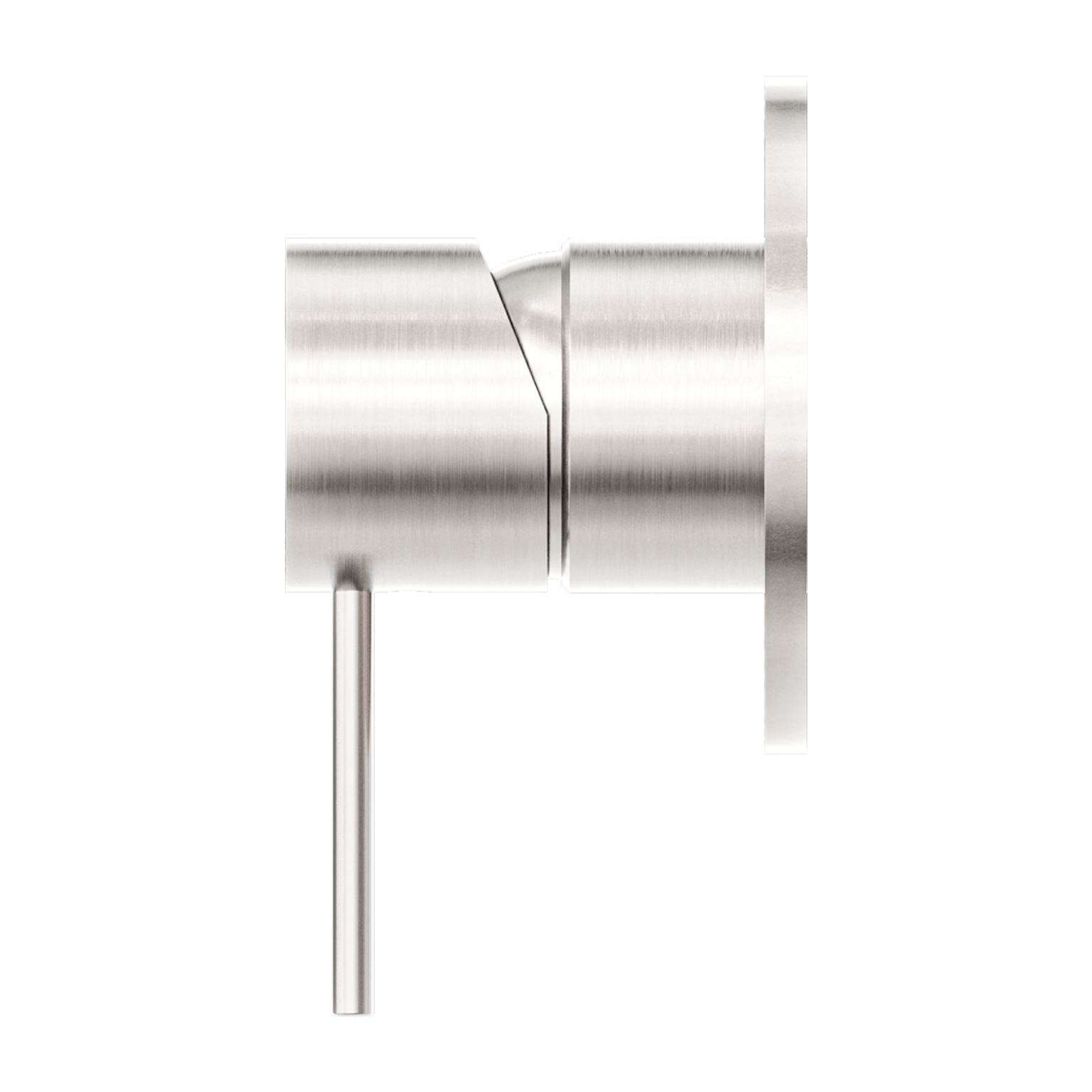 Nero Mecca Shower / Basin Wall Mixer 80mm Plate Brushed Nickel