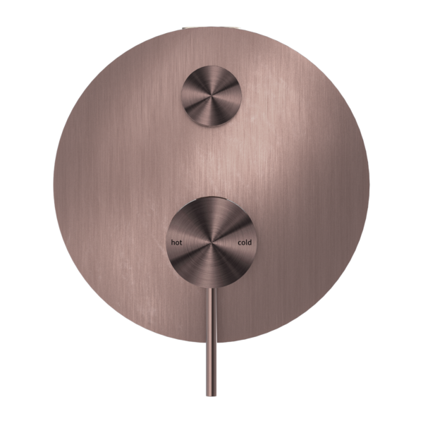 Nero Mecca Shower Mixer With Diverter Brushed Bronze