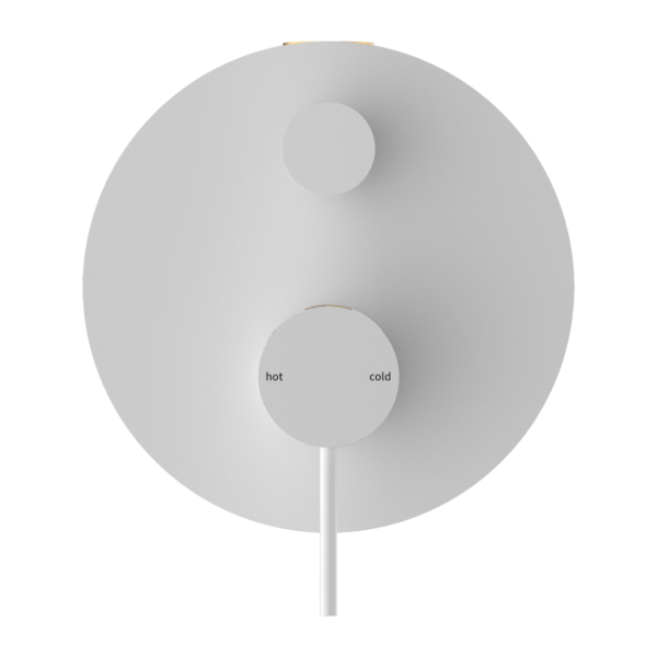 Nero Mecca Shower Mixer With Diverter Matte White