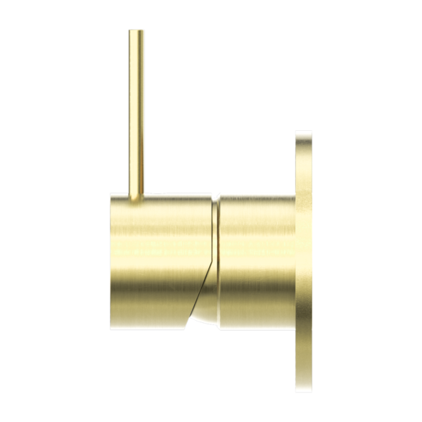 Nero Mecca Shower / Basin Mixer 80mm Plate Handle Up Brushed Gold