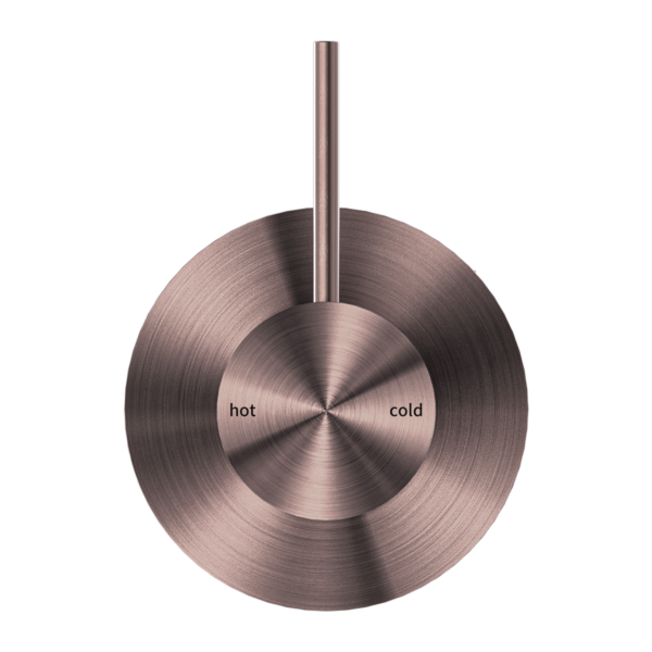 Nero Mecca Shower / Basin Mixer 80mm Plate Handle Up Brushed Bronze