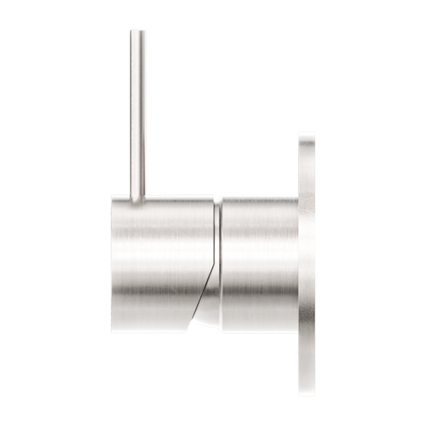 Nero Mecca Shower / Basin Mixer 80mm Plate Handle Up Brushed Nickel