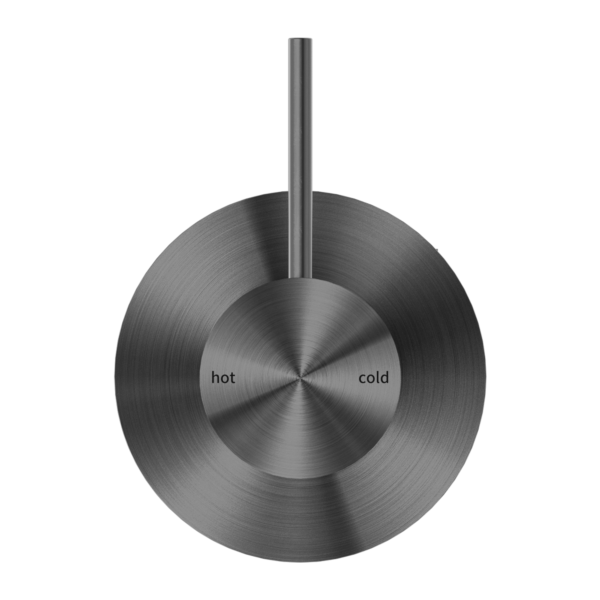 Nero Mecca Shower / Basin Mixer 80mm Plate Handle Up Gun Metal