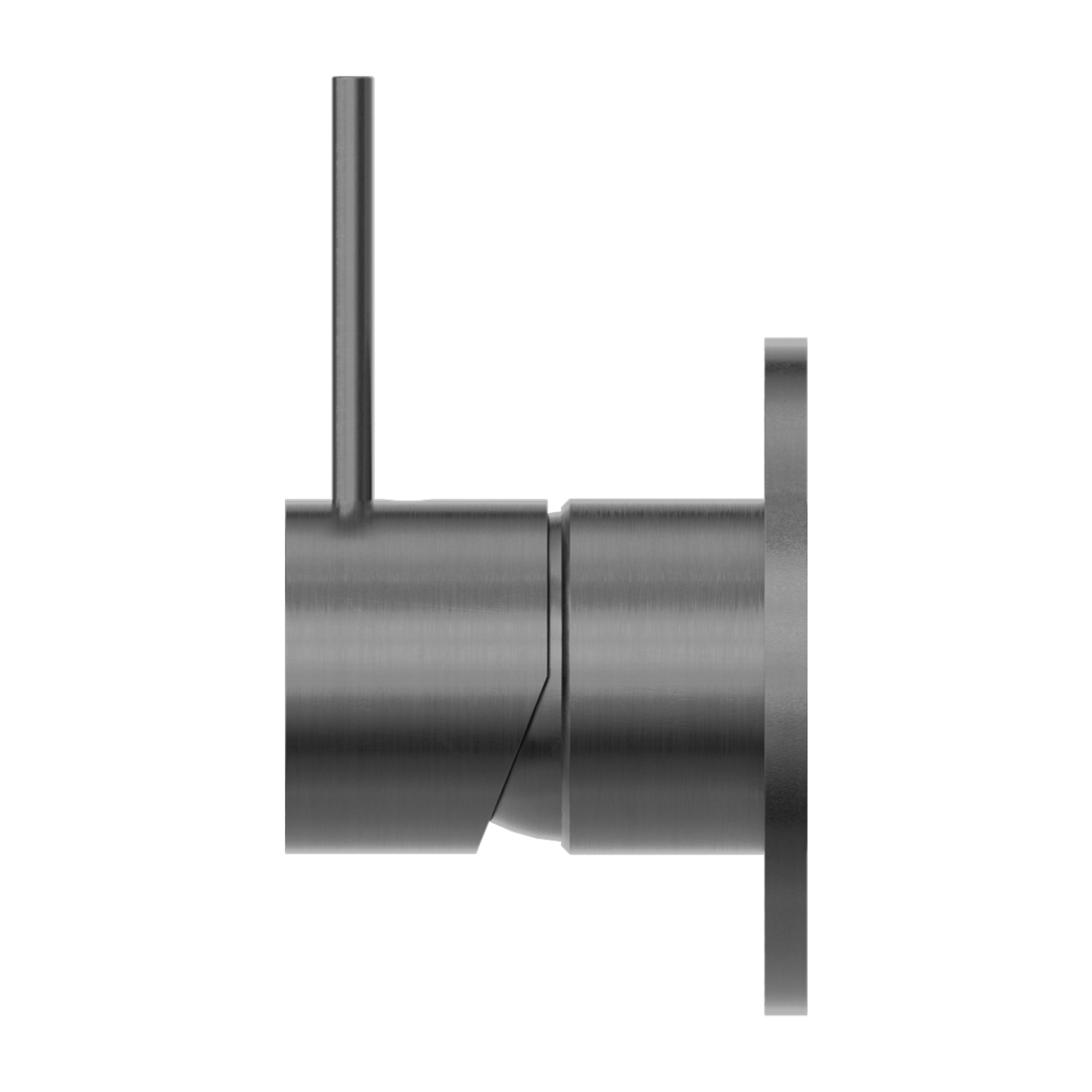 Nero Mecca Shower / Basin Mixer 80mm Plate Handle Up Gun Metal