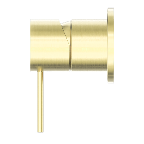 Nero Mecca Shower / Basin Wall Mixer 60mm Plate Brushed Gold