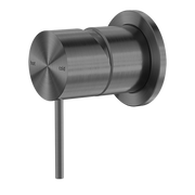 Nero Mecca Shower / Basin Wall Mixer 60mm Plate Gun Metal