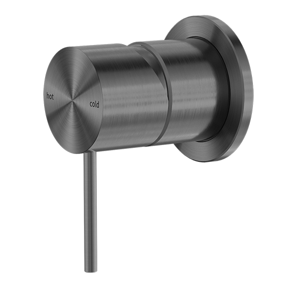 Nero Mecca Shower / Basin Wall Mixer 60mm Plate Gun Metal