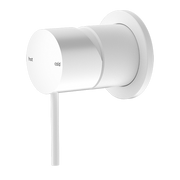 Nero Mecca Shower / Basin Wall Mixer 60mm Plate Matte White