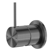 Nero Mecca Shower / Basin Wall Mixer 60mm Plate Handle Up Gun Metal