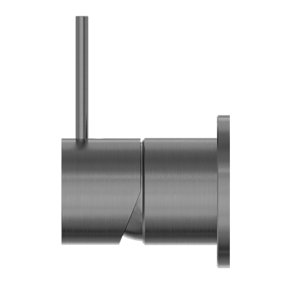 Nero Mecca Shower / Basin Wall Mixer 60mm Plate Handle Up Gun Metal