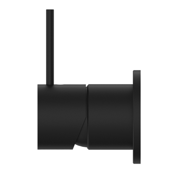 Nero Mecca Shower / Basin Wall Mixer 60mm Plate Handle Up Matte Black