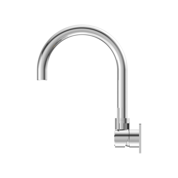 Nero Wall Basin/Bath Swivel Spout Handle Up Chrome
