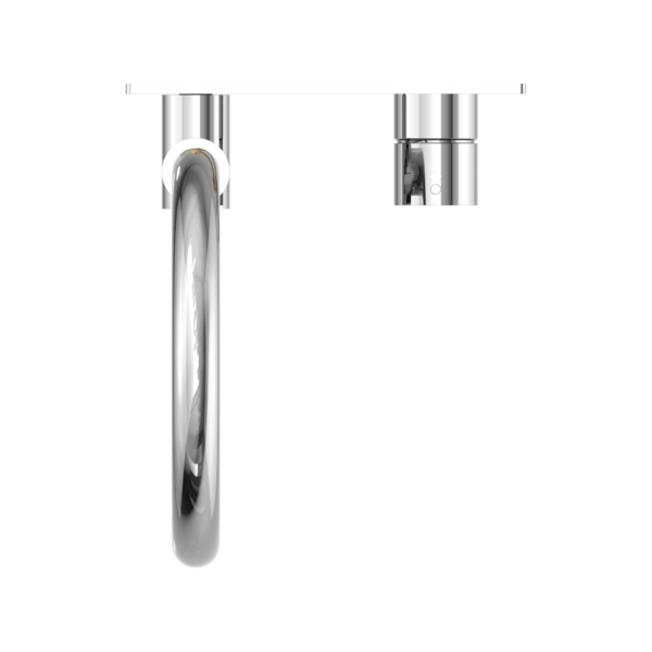 Nero Wall Basin/Bath Swivel Spout Handle Up Chrome