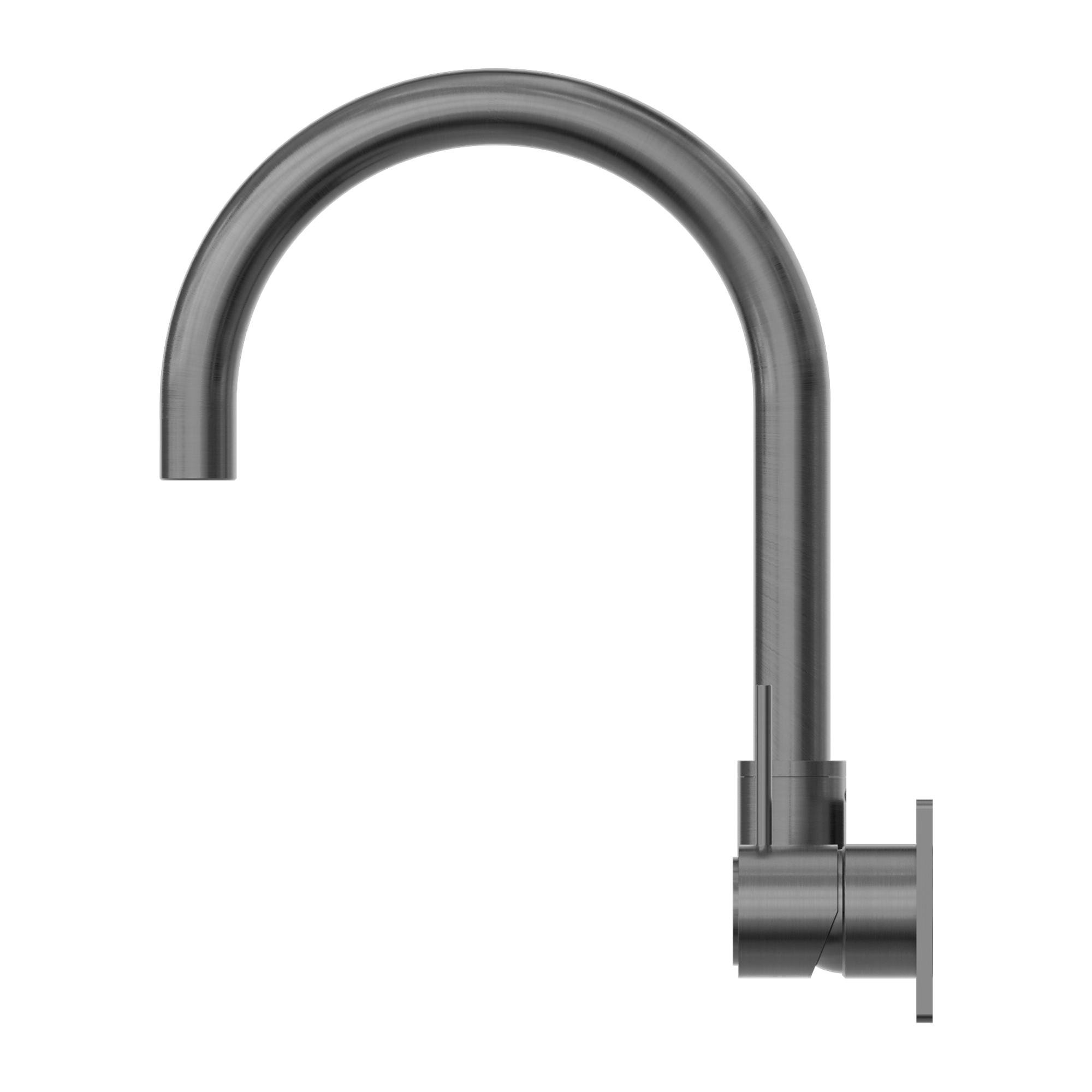 Nero Wall Basin/Bath Swivel Spout Handle Up Gun Metal
